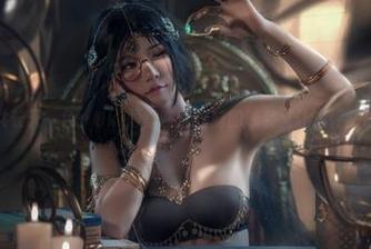 秋水共长天一色：Uki雨季在玉藻前的泳装又让人怦然心动。